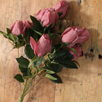 Rosas artificiales de 18" para decoración del hogar, eventos y escaparates