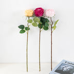 Rosas artificiales de 19" para bodas y eventos - Rosa