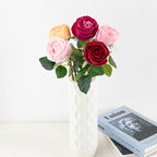 Rosas artificiales de 19" para bodas y eventos - Rojo