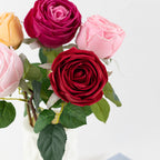 Rosas artificiales de 19" para bodas y eventos - Rosa claro