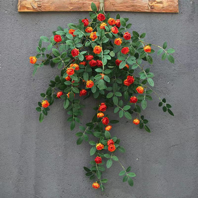 Rosas artificiales de 32" x 16" para bodas y eventos - Naranja