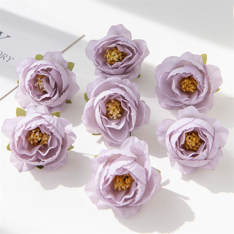 Rosas artificiales de 2" 7 piezas para bodas y eventos - Dusty rosa