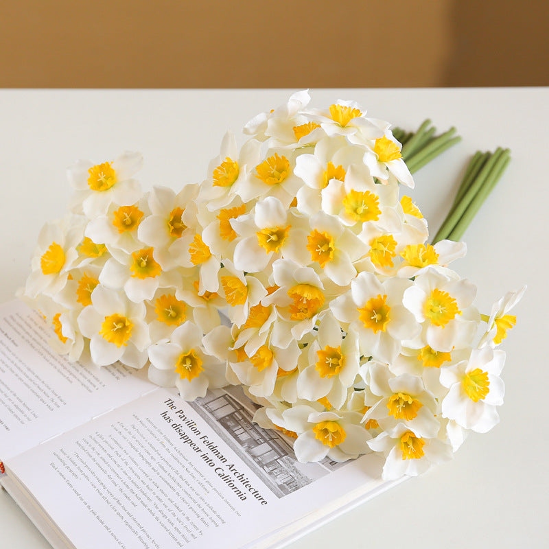 Narcisos artificiales de 16" 6 piezas para bodas y eventos