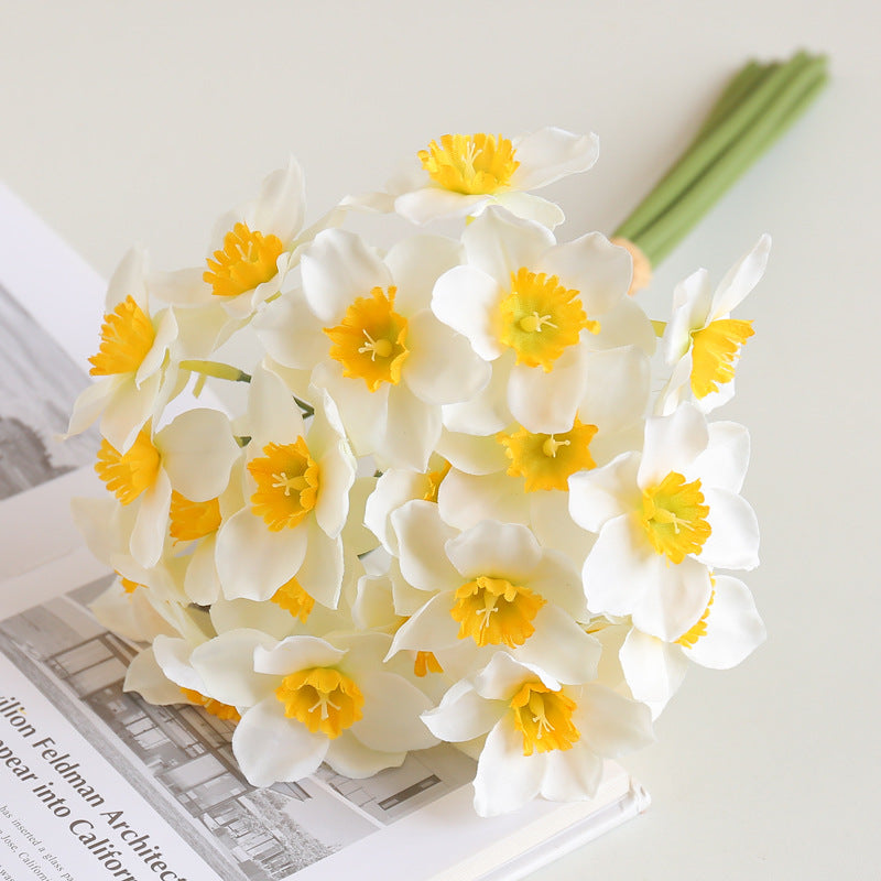 Narcisos artificiales de 16" 6 piezas para bodas y eventos