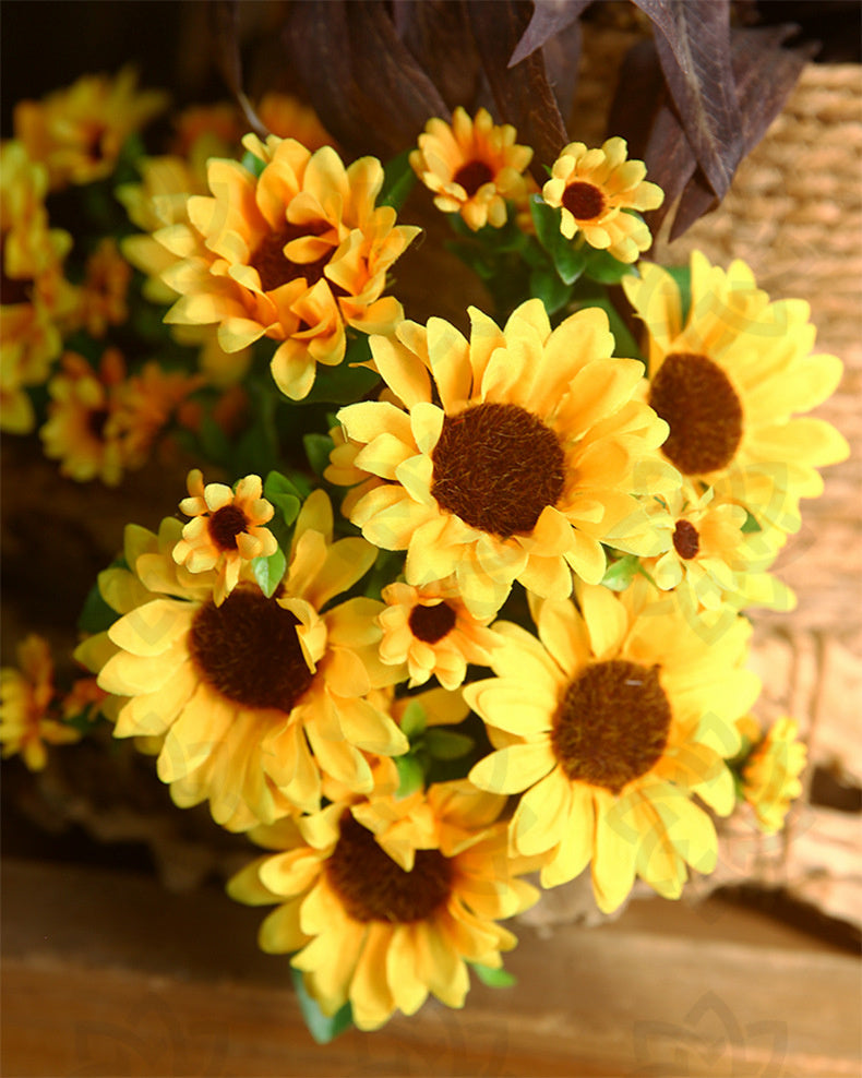 Girasoles artificiales de 13" para bodas y eventos