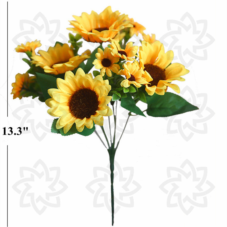 Girasoles artificiales de 13" para bodas y eventos