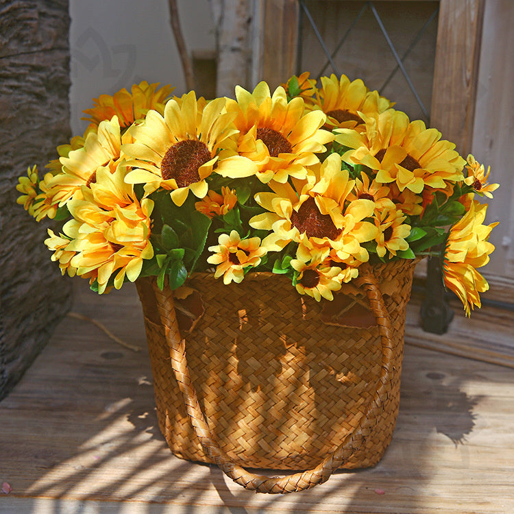 Girasoles artificiales de 13" para bodas y eventos - Amarillo