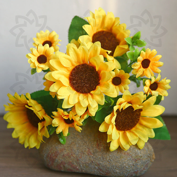 Girasoles artificiales de 13" para bodas y eventos