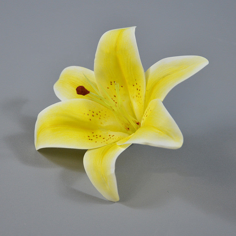 Rosas artificiales con tacto real de 6" x 6" 10 piezas para bodas y eventos - Naranja