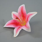 Rosas artificiales con tacto real de 6" x 6" 10 piezas para bodas y eventos - Amarillo