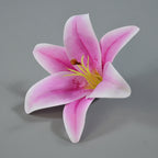 Rosas artificiales con tacto real de 6" x 6" 10 piezas para bodas y eventos - Rojo rosa