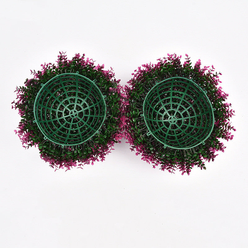 Boj artificial con resistencia a los rayos UV para jardín, balcón y terraza - Fucsia 11.8"