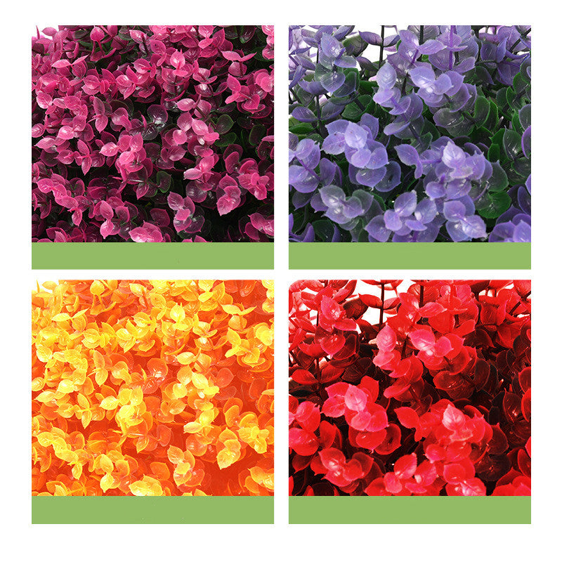 Boj artificial con resistencia a los rayos UV para jardín, balcón y terraza - Fucsia 9.8"
