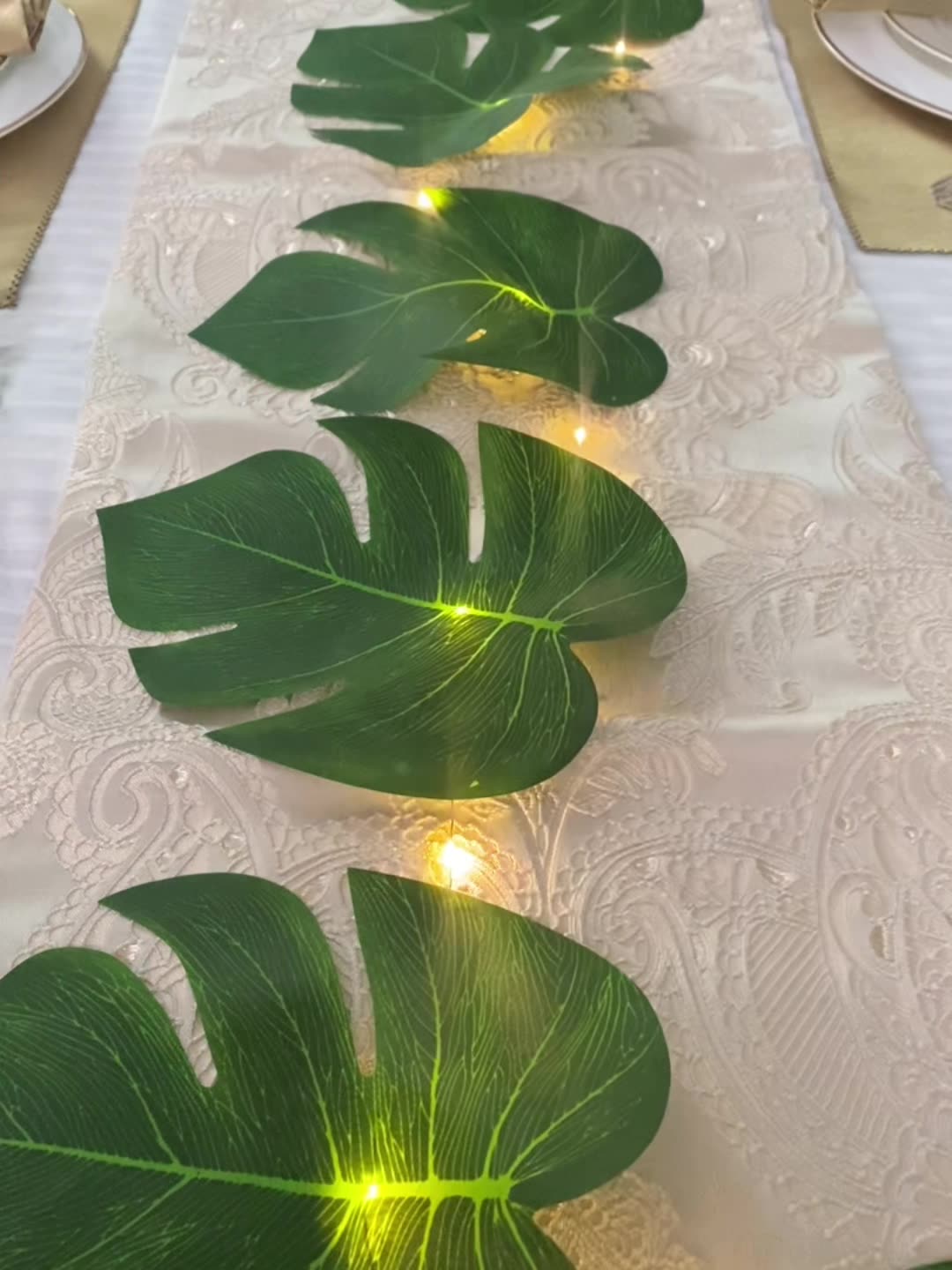 Hojas de palmera artificiales de 79" para decoración del hogar, eventos y escaparates
