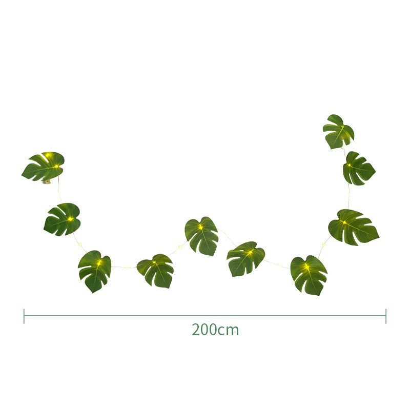 Hojas de palmera artificiales de 79" para decoración del hogar, eventos y escaparates - B Verde