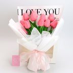 Tulipanes artificiales con tacto real de 14" x 9" para bodas y eventos
