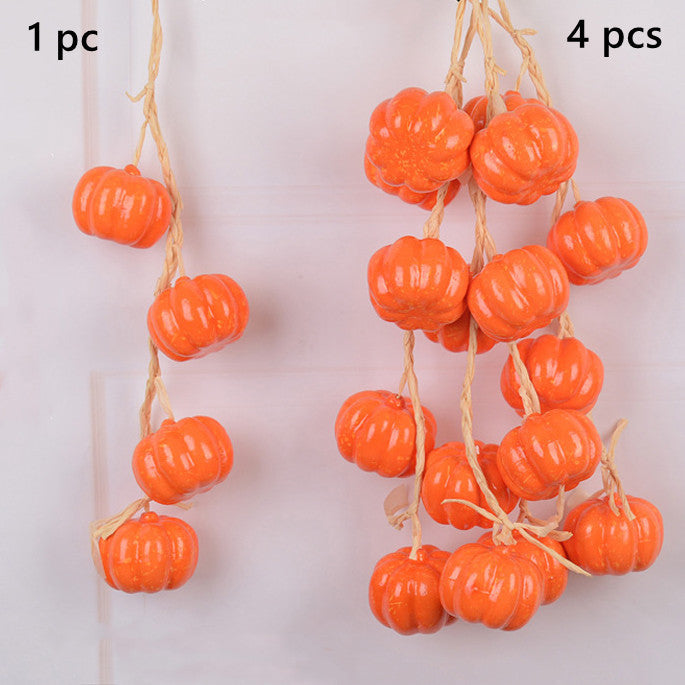 Calabazas artificiales de 20" x 10" para decoración de interiores - 1 pc Eggplant