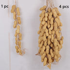 Calabazas artificiales de 20" x 10" para decoración de interiores - 1 pc Peanut