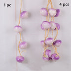 Calabazas artificiales de 20" x 10" para decoración de interiores - 1 pc Garlic