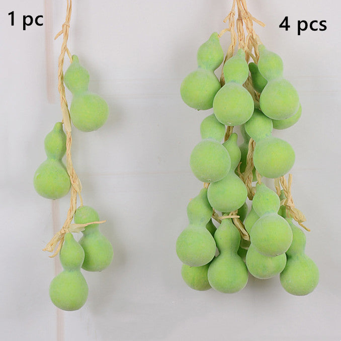 Calabazas artificiales de 20" x 10" para decoración de interiores - 1 pc Cucumber