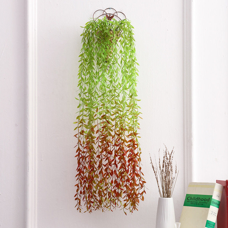 Corona o guirnalda artificial de 39" x 10" para bodas y eventos - Verde&rojo