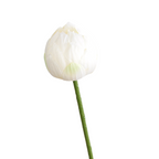 Lotos artificiales con tacto real para decoración del hogar, eventos y escaparates - 27" blanco single petal blooming