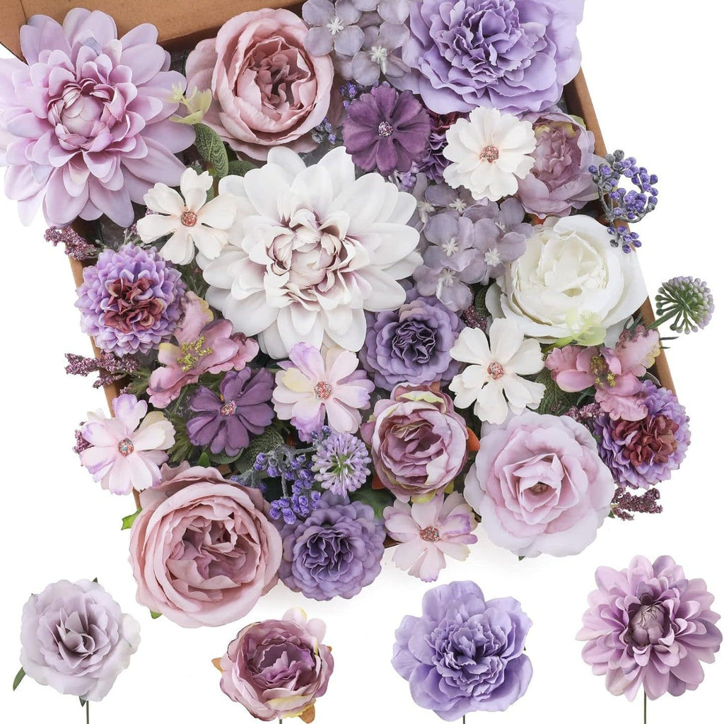Rosas artificiales para bodas y eventos - Champán/rosa