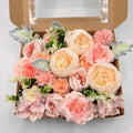 Rosas artificiales para bodas y eventos - Champán/coffee