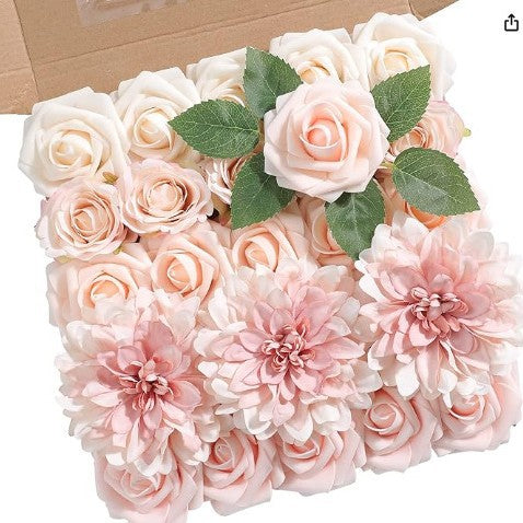 Rosas artificiales para bodas y eventos