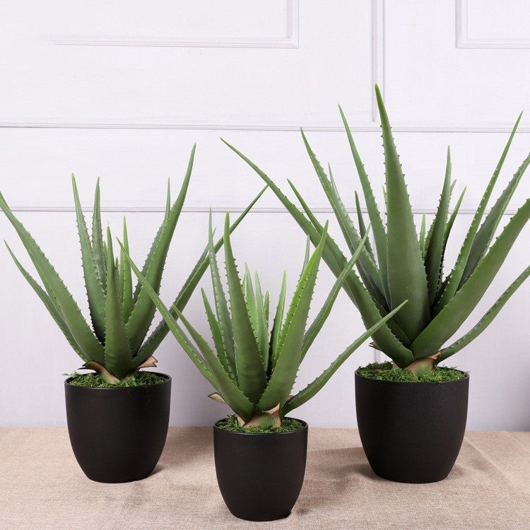 Planta artificial en maceta con tacto real 4 piezas para bodas y eventos - 22"