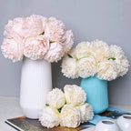 Peonías artificiales de 11.8" para bodas y eventos - Blanco