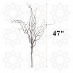 Tallos artificiales de 47" 3 piezas para bodas y eventos
