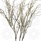 Tallos artificiales de 47" 3 piezas para bodas y eventos - Verde/marrón