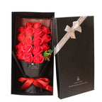 Rosas artificiales de 15" x 8" para bodas y eventos - Rojo