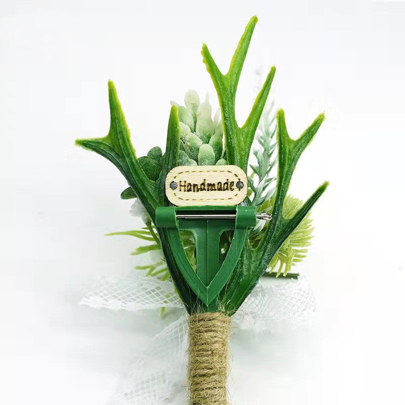 Boutonniere artificial para jardín, balcón y terraza