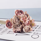Ranúnculos artificiales de 12" x 5" para bodas y eventos