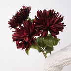 Dalias artificiales con resistencia a los rayos UV con tacto real de 23.6" para jardín, balcón y terraza - Light autumn rosa