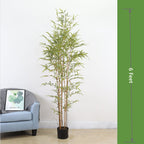 Planta artificial con resistencia a los rayos UV para jardín, balcón y terraza - Verde