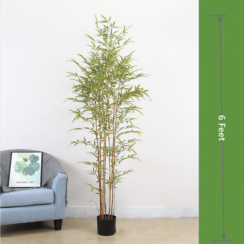 Planta artificial con resistencia a los rayos UV para jardín, balcón y terraza - Verde