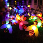 Decoración artificial con resistencia a los rayos UV para jardín, balcón y terraza - 7 m/22.9 ft Multicolor lights