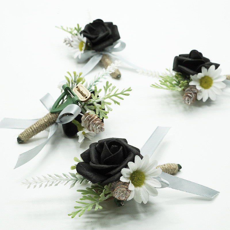 Rosas artificiales para jardín, balcón y terraza