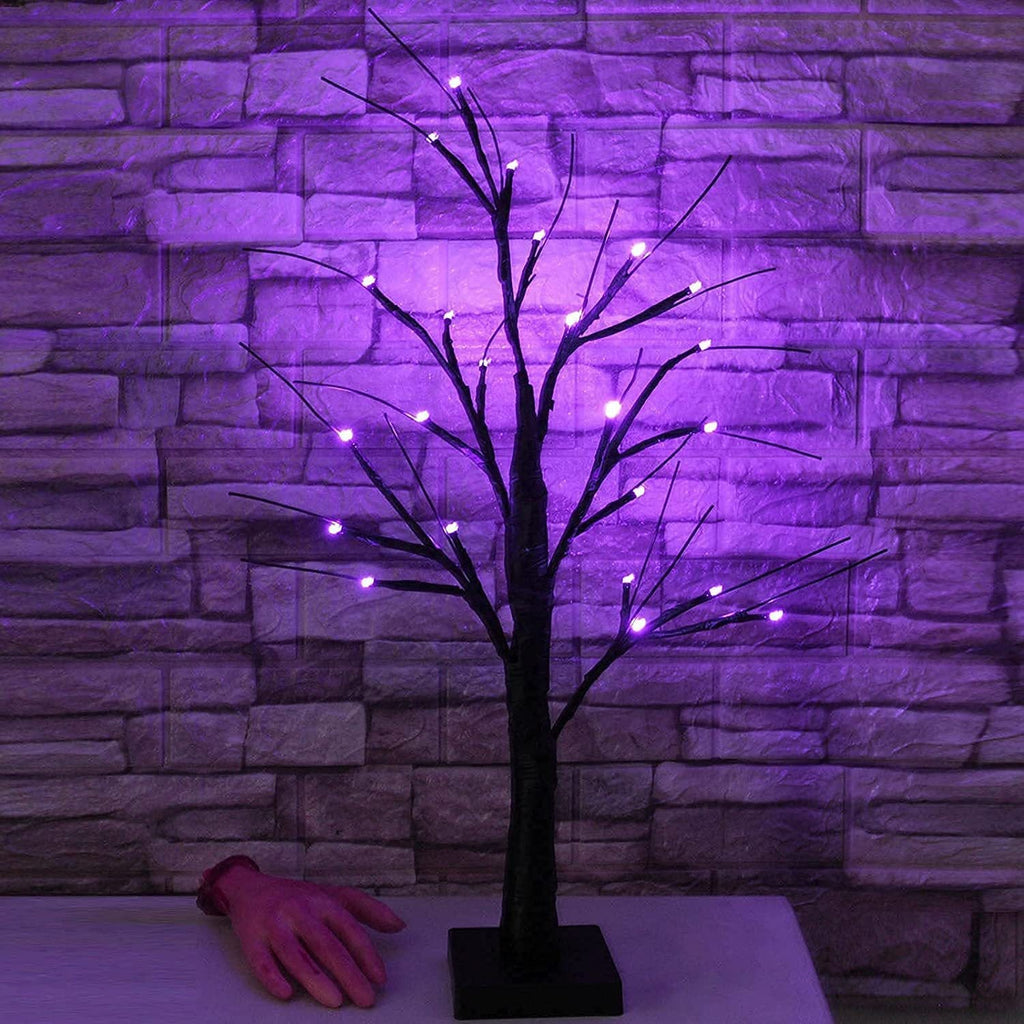 Flores artificiales de 22" para decoración de interiores - Negro/morado