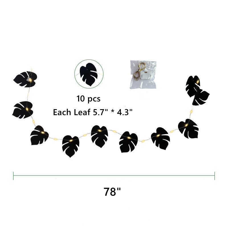 Hojas de monstera artificiales con resistencia a los rayos UV para jardín, balcón y terraza