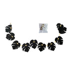 Hojas de monstera artificiales con resistencia a los rayos UV para jardín, balcón y terraza - 3 10+1 piezas