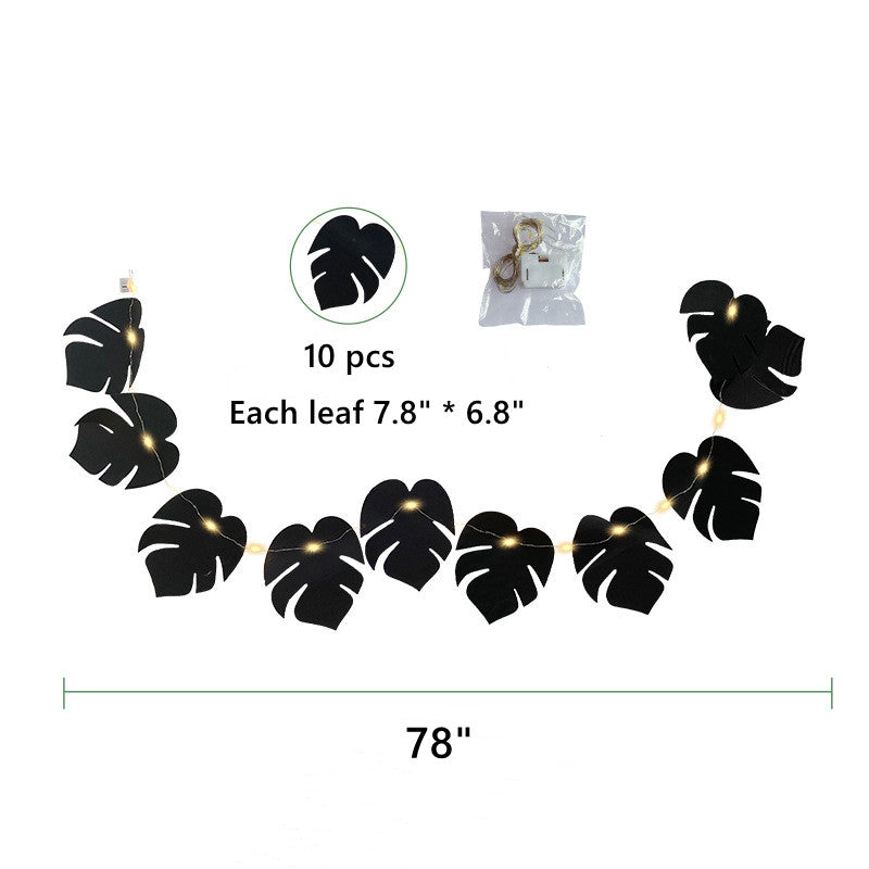 Hojas de monstera artificiales con resistencia a los rayos UV para jardín, balcón y terraza