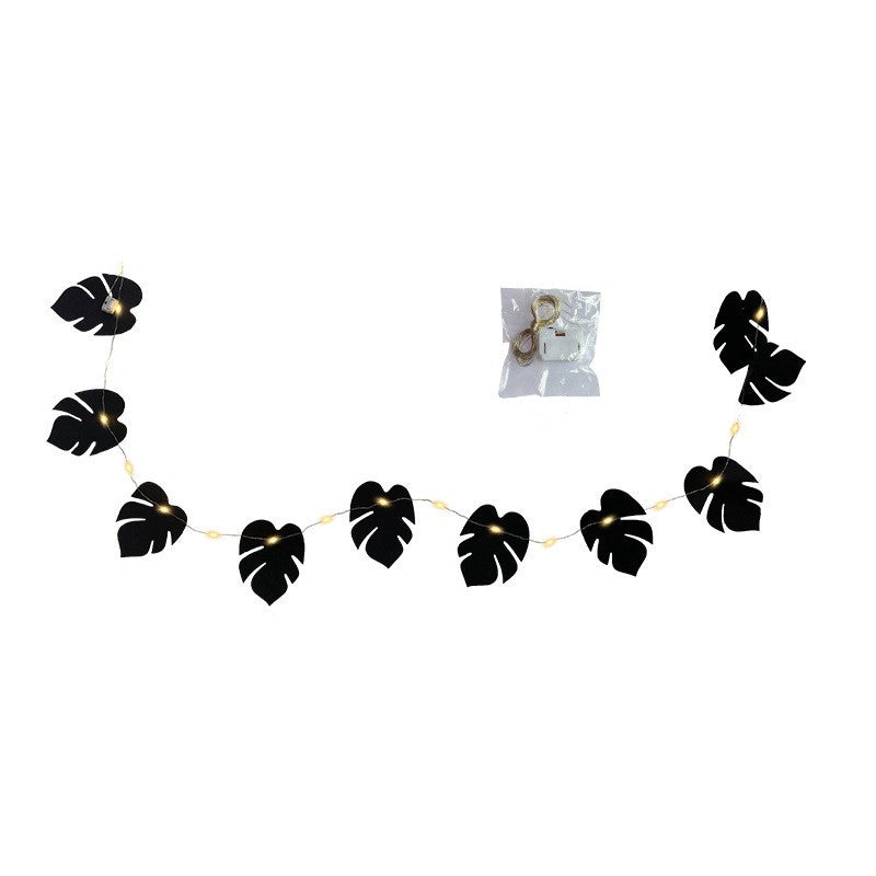 Hojas de monstera artificiales con resistencia a los rayos UV para jardín, balcón y terraza - 3 1 pieza