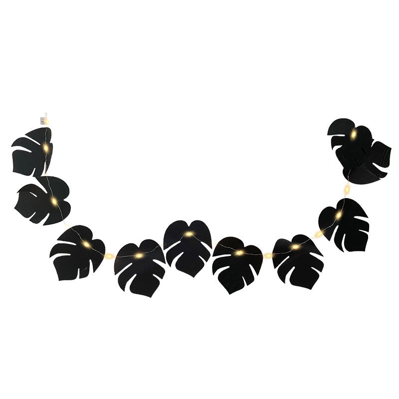 Hojas de monstera artificiales con resistencia a los rayos UV para jardín, balcón y terraza - 2 1 pieza