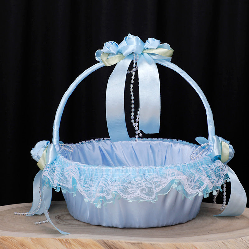 Flores artificiales de 8.6" para bodas y eventos - Azul