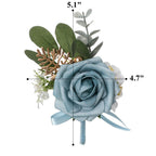 Rosas artificiales de 2" x 2" para jardín, balcón y terraza