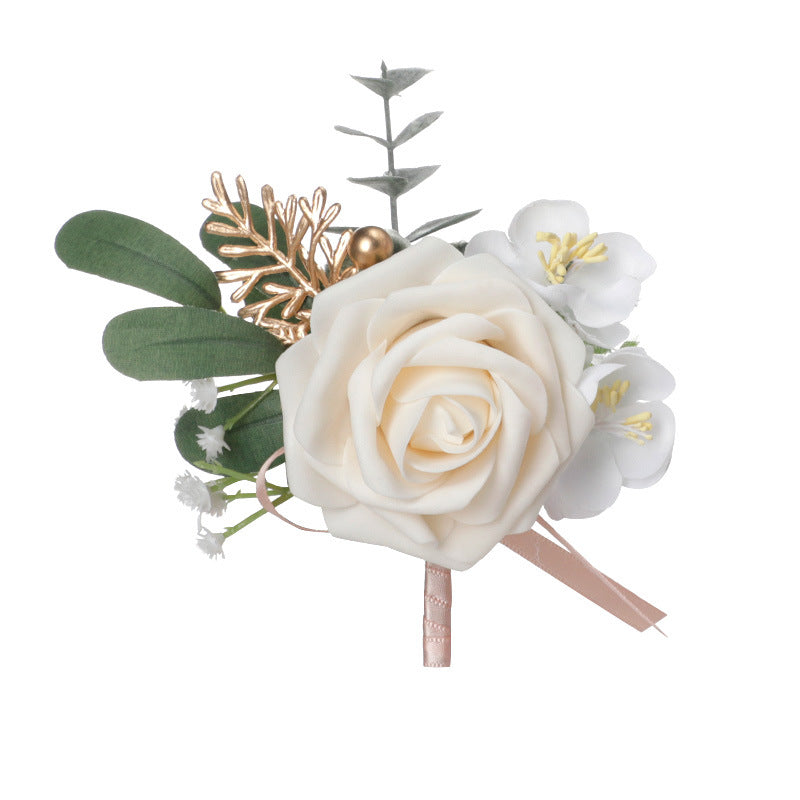 Rosas artificiales de 2" x 2" para jardín, balcón y terraza